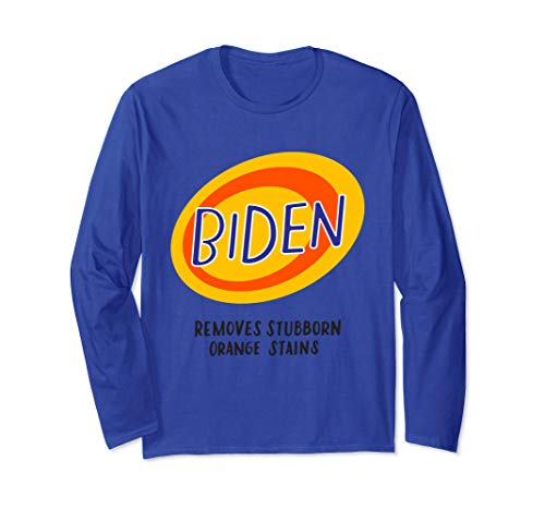 Joe Biden Elimina Las Manchas De Naranja Desagradables Voto Manga Larga