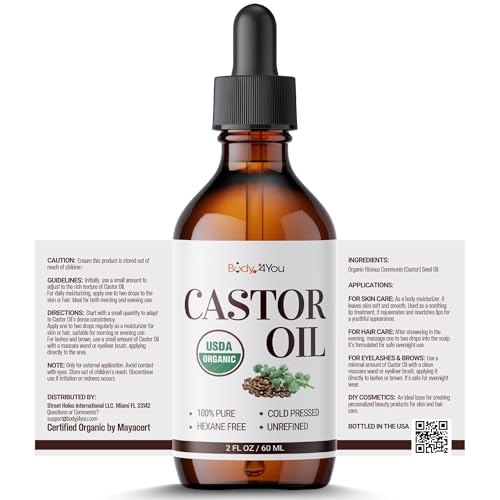 Unlock Luxurious Locks: The Magic of BodyJ4You Organic Castor Oil for Hair and Skin!
