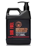 GIBS BioFuel Hair Conditioner For Men - Beard & Hair Conditioner Moisturizing, Liter, 33.8 Fl Oz (Pack of 1)