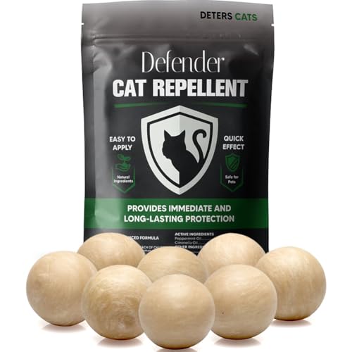 Cat Repellent Outdoor, Peppermint Cat Repellent, Safe...
