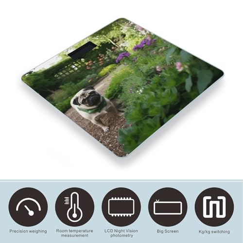 Báscula digital de baño con vidrio templado JTREHY miniatura 3