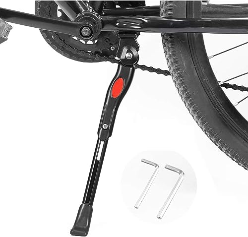 Adjustable Bike Kickstand with 2 Allen Hexagon Wrenches, Bicycle Kickstand for 22