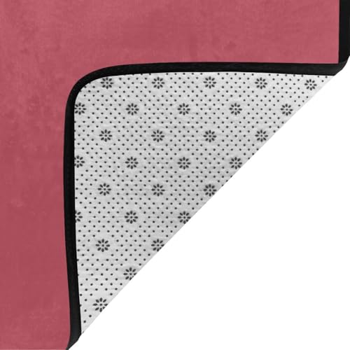Tapis imprimé rose clair grand format 203 x 147 cm table basse - 6