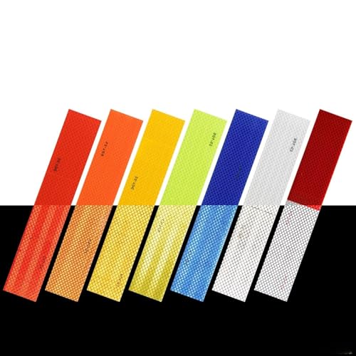 EZAUTOWRAP DOT-C2 Conspicuity Reflective Tape Blue 1 Foot Safety Warning Trailer RV 10 Strips 10 Feet