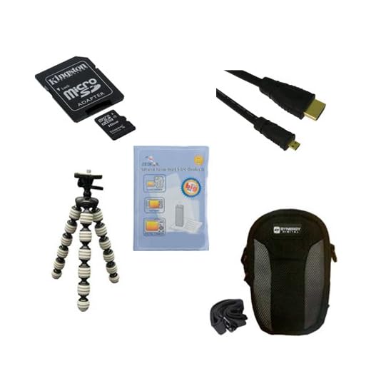 Samsung NX Mini Digital Camera Accessory Kit Includes: SDC4/16GB Memory Card, SDC-22 Case, HDMI6FMC AV & HDMI Cable, ZELCKSG Care & Cleaning, GP-22 Tripod