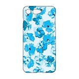 スマ通 arrows SV F-03H 対応 ケース スマホケース ハードケース コンパクト 傷防止 スリム 薄型 ボタニカル 花 おしゃれアローズ エスブイ用 (2ブルー) hard0001-f0160_sp