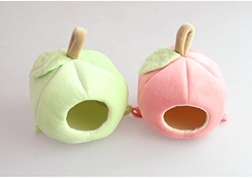 Miniatura 8 de Mummumi Casa de animales pequeños, hámster para mascotas, hamaca colgante de cama para casa, linda furit, forro polar cálido de invierno, conejillo