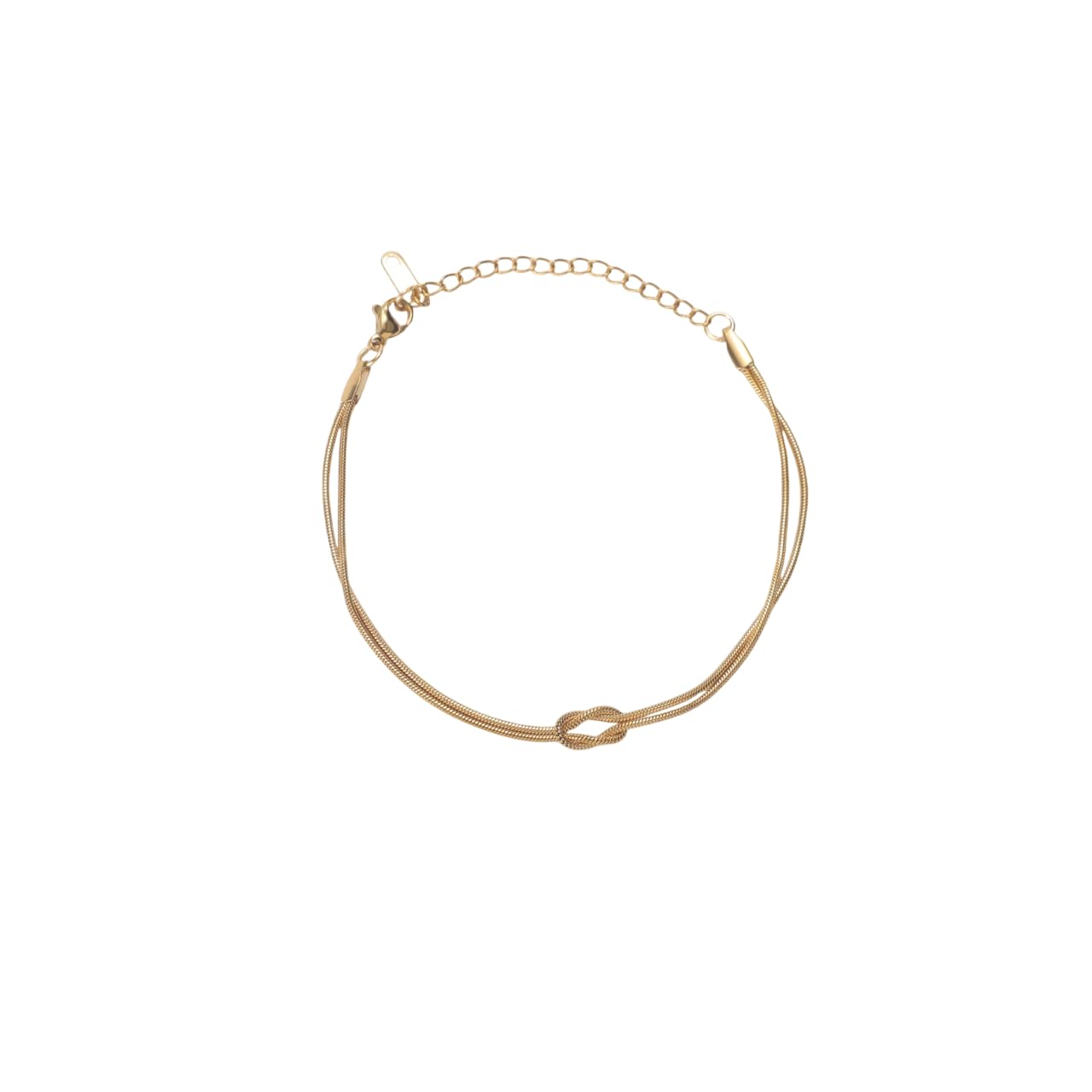 Linked by Love Knot Bracelet - Gold for Women | Hand Band for Girls | Fancy & Stylish Womens Accessories | Aesthetic Jewellery | Engagement, Birthday & Everyday Wear Gift-image-10