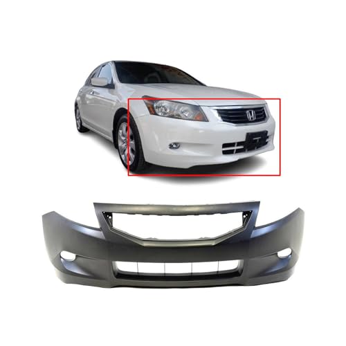Image of FitParts Compatible with Honda Accord 2008-2010 Front Bumper Cover | Primed, Coupe, Ready to Paint, OEM 04711TE0A90ZZ, HO1000256