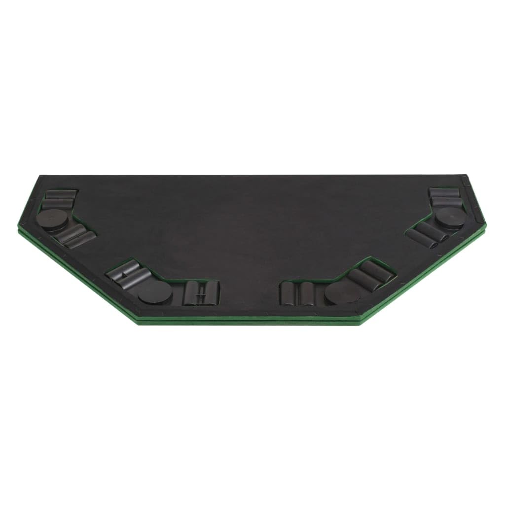 Furniture Item Home - Mesa de póquer plegable para 8 jugadores, 2 pliegues, color verde octogonal