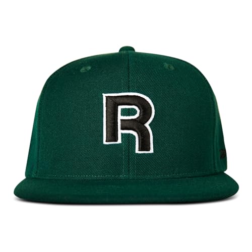 Reebok Boné Identity Drop R | Boné | Beisebol | Aba reta | Snapback | Ajustável | Retrô | Casual | Streetwear | Academia - Verde Colegiado
