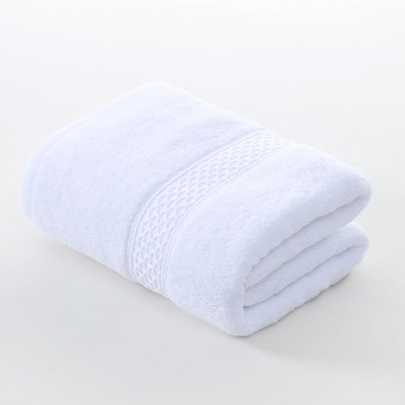 Juego de toallas de baño de 4 piezas blancas ideales para renovar el confort del hogar