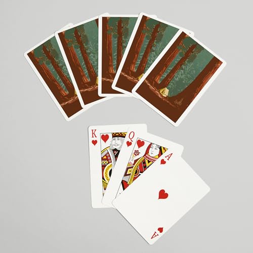 Baraja de Poker Vista Bosque Redwood, 52 cartas miniatura 7