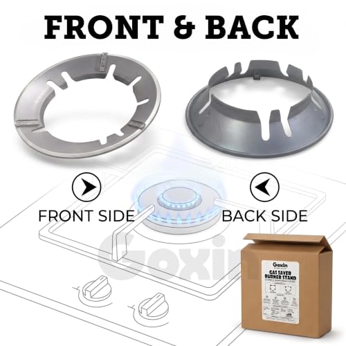 Image of Gas Saver Burner Stand - Energy Saving Windproof Metal Gas Chula Stove Stand, Gas Stove Burner Cover For Flame - Supports 4 & 5 Legs Gas Stoves (Pack of 1)
