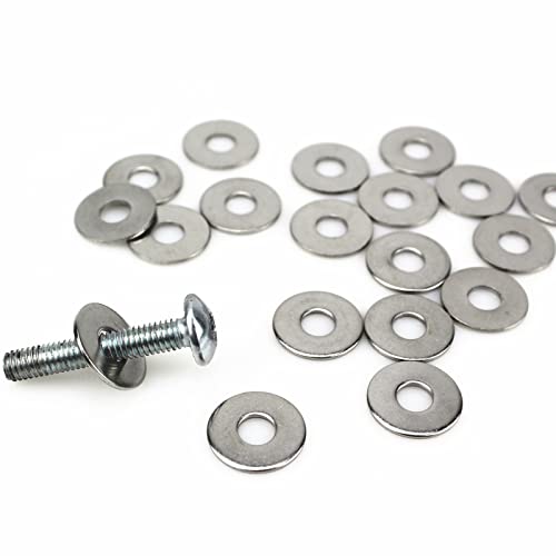 Gad2go 100 Pieces M6 Flat Washers 304 Stainless Steel Washers 6.4x18 mm Round Penny Washer for Screws Bolts - Image 4