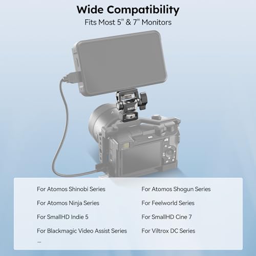 image for Sirui Camera Monitor Mount with 3/8” Retractable Locating Pins Mount