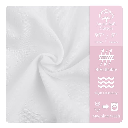 Donella Girls Underwear Set - Soft Cotton Kids Sports Bra and Stretch Cotton Girls Training Bra - 10 Pack, Age: 4-53