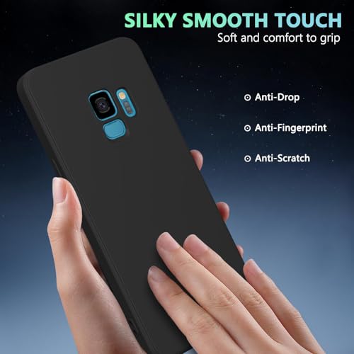 Image of for Samsung Galaxy S9 Plus Case Black, Scratch Resistant with Soft Touch, Slim Thin Phone Cover for Samsung Galaxy S9 Plus