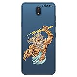 dakanna Transparent Hülle für [LG K30] Flexible Schutzhülle, Design Griechischer Gott Ray von 01-Zeus, Klar TPU Hülle Cover Handyhülle Kompatibel mit LG K30