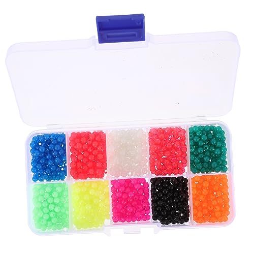 Happyyami 1000pcs Luminous Fishing Glow Beads Fishing Bait Beads for Night Large Set Random Color