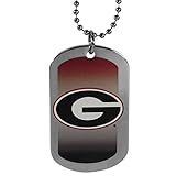 NCAA Siskiyou Sports Fan Shop Georgia Bulldogs Team Tag Necklace 26 inch Team Color