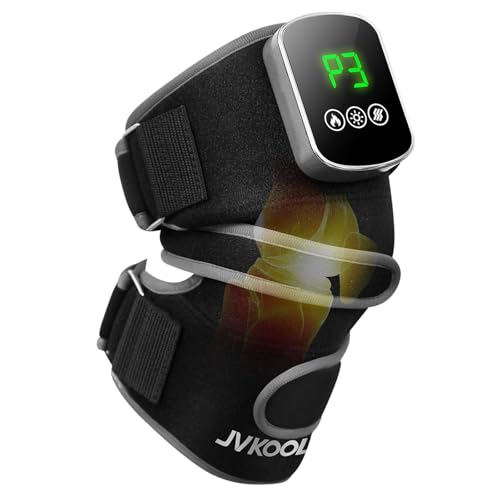 JVKOOL Knee Massager with Heating and Red Light Therapy: Infrared Light Therapy Vibration Moodes Knee Brace for Women - Muscle Relaxation Joint Care Pain Relief - Ideal Gifts for Active Men