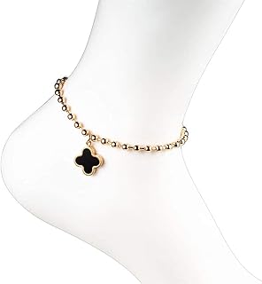 Braccialetti Donne Braccialetto Caviglia in Acciaio Inox Acciaio Inox Oro Placcato Oro Smalto Stella Amore Cuore Regolabile Catena a Piedi Nudi Vacanze Spiaggia/b kangdongxu (Color : C)