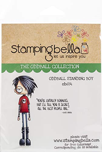Stamping Bella Cling Stamps-Oddball Standing Boy, Blue