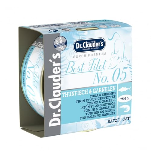 Dr. Clauder's Best Filet Adult No. 05 Thunfisch & Garnelen | 24 x 70 g