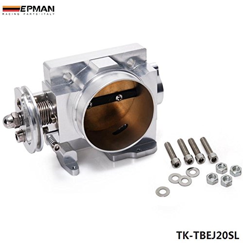 EPMAN For Subaru WRX STI EJ20 EJ25 GDA GDB 70mm Aluminum Turbo Throttle Body (Silver)
