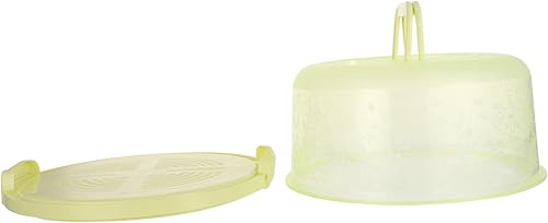 Contenedor redondo de almacenamiento para tartas con tapa y asa, recipientes para pasteles para tartas de 8 pulgadas, cubierta de plástico para