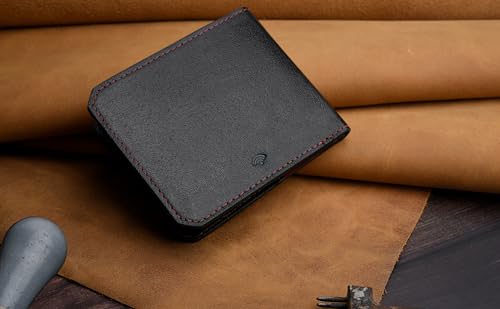 Image of URBAN FOREST Tyson Black /Red Leather Wallet for Men
