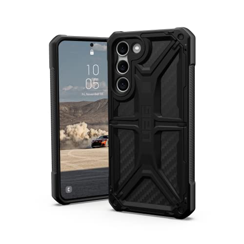 URBAN ARMOR GEAR UAG Designed for Samsung Galaxy S23 Plus Case 6.6" Monarch Carbon Fiber - Rugged Heavy Duty Shockproof Impact Resistant Protective Cover