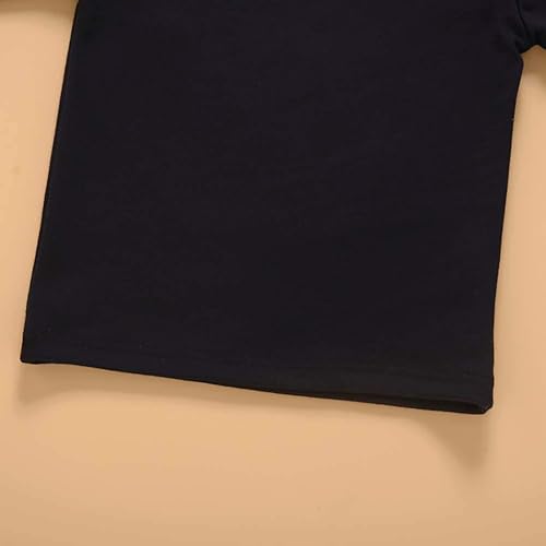 Miniatura 6 de Mubineo Camiseta básica de algodón de manga larga con cuello alto y cuello alto para bebé niña