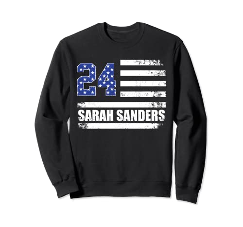Sarah Sanders 2024 Ron Desantis 2024 President American Flag Sudadera