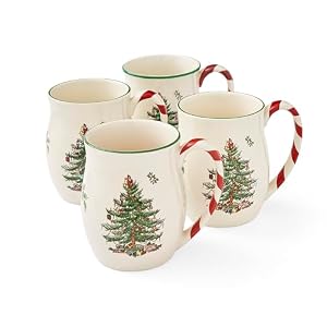 Portmeirion Spode Weihnachtsbaum Becher Set, 4 Stück