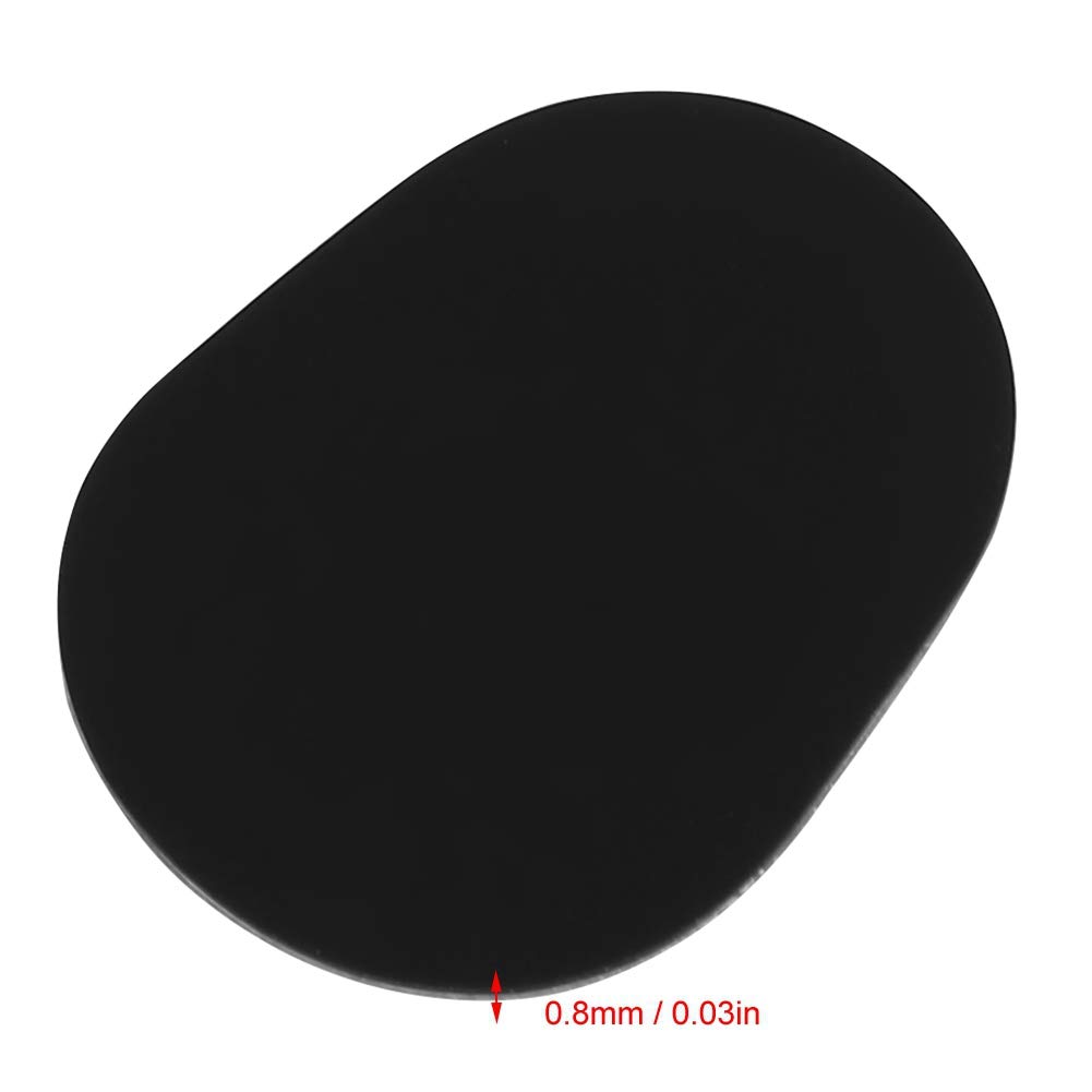 8 szt. poduszka do ustnika, 0,8 mm / 0,3 mm / 0,5 mm gumowa saksofon klarnet ustnik naszywki poduszki (czarne) (0,8 mm)