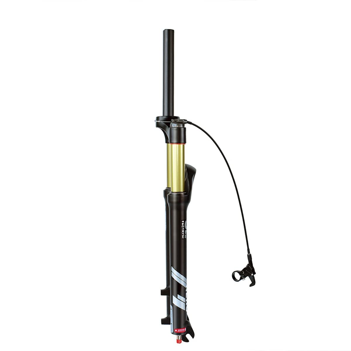 Horquilla para Bicicleta de montaña 26/27.5/29 Pulgadas con Recorrido de Aire, Ajuste de amortiguación de 100 mm, Eje pasante de 1-1/8 QR de 9 mm, Ajuste Manual/Remoto,