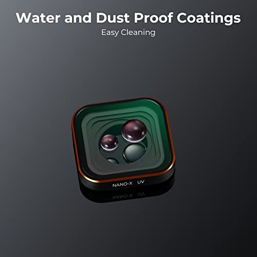Image of K&F CONCEPT UV Protection Camera Lens Filter Compatible with GoPro Hero 13 Hero12 Hero11, Hero10, Hero9 Black, with 28 Layer-Nano Coating, Top AGC Optical Glass Action Camera Filter