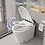 TOTTE Smart Toilet with Bidet Built In, Warm Water, Heated Seat, One Piece Bidet Toilet with Foot Sensor, LED nightlight, Auto Flush, Auto Open & Close Lid, Remote Control, for Bathrooms, White