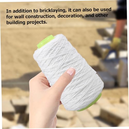 Línea de albañilería Veemoon para colocación de ladrillos, cuerda absorbente de tinta de algodón resistente de 350 metros, herramienta de construcción resistente para trabajo profesional y bricolaje miniatura 7