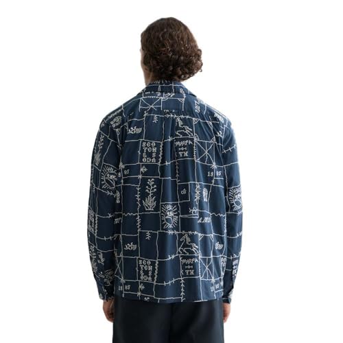 Scotch & Soda Chemise Homme Coton Brodé Manches Longues