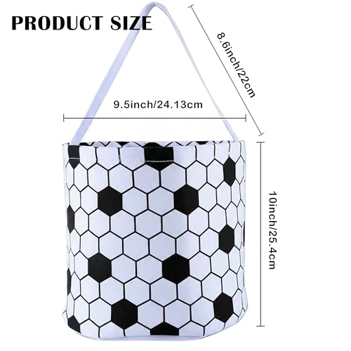 Image of XinblueCo Baseball Basket Easter Baskets for Canvas Easter Egg Hunt Baskets
