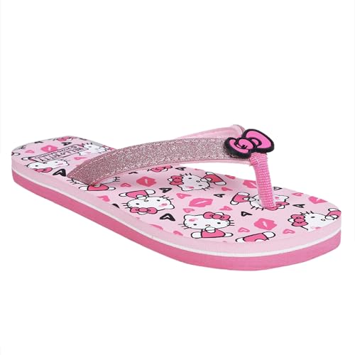 Image of Kidsville Official Hello Kitty Printed Kids Girls Flip-Flop | Soft, Non-Slip, Indoor, Outdoor, House Slipper, Comfortable & Durable Footwear for Children
