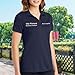 Custom Embroidered Polo Shirts for Women Personalized Embroidery Add Your Text Name True Navy