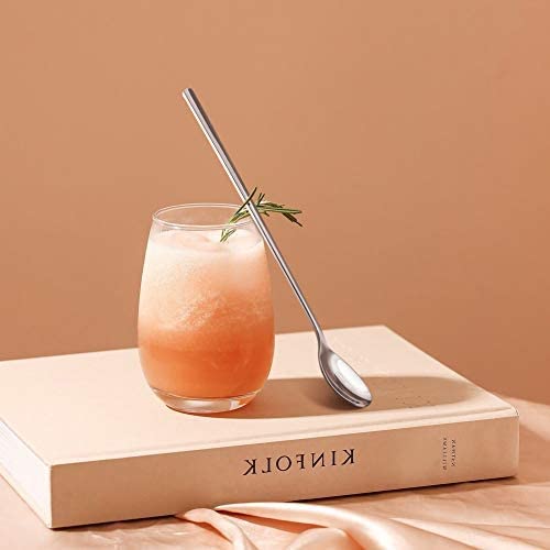 Vaa Dream Stainless Steel Long Handle Spoon Set, Set of 4, Soda Spoons. The Set Features a Modern and Polished Design 3