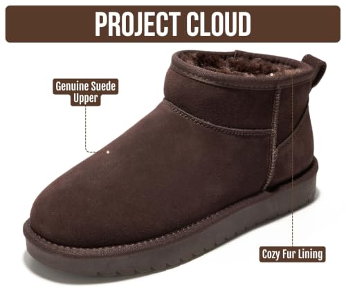 Image of Project Cloud Genuine Leather Ankle Boots for Women - Water Resistant with Memory Foam Insole Winter Boots - Trending Shoes & Comfortable Women's Ankle Boots (Hippy)