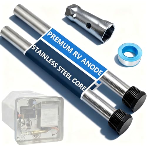 XCMVCN 2-Pack RV Water Heater Anode Rod, 9.25' x 3/4' NPT, Premium Magnesium Anode Rods Kit for Suburban Hot Water Heater, Long-Lasting Protection Anode Rod for Hot Water Heater for Suburban