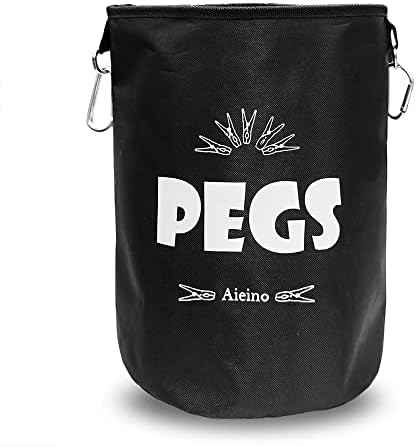 Volumoon Wäscheklammerbeutel Aus Segeltuch - Beige, 32x28 Cm