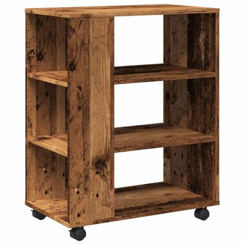 vidaXL Rollcontainer, Aktenschrank mit Stauraum, Rollschrank für Büro Arbeitszimmer, Bürocontainer Büroschrank, Altholz-Optik Holzwerkstoff vidaXL Rollcontainer, Aktenschrank mit Stauraum, Rollschrank für Büro Arbeitszimmer, Bürocontainer Büroschrank, Altholz-Optik Holzwerkstoff